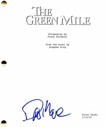 דייוויד מורס חתם על חתימה על תסריט הסרטים המלא של גרין מייל - משותף לכוכב: טום הנקס, ג'יימס