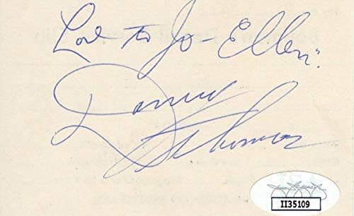 דני תומאס חתום על חתימה על חתימה על כרטיס זמרת זמר JSA II35109