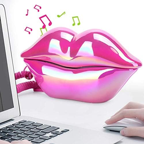 Myingbin צבעוני צבעוני צבעוני טלפון קווי צורת שפתיים סקסית רטרו סקסית פונקציית אחסון מספר תמיכה ביתי