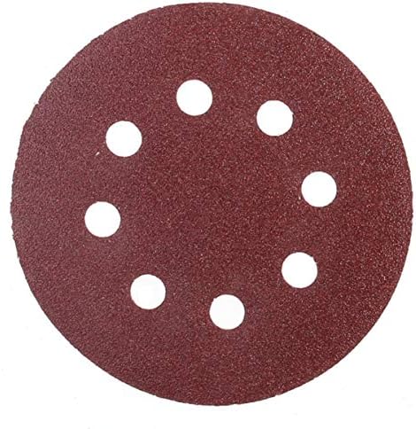 באוו 100 pcs8 וו וינדס נייר זכרים- של דיסקי לולאה- רפידות מעגליות אקראיות מגוונות ליטוש אדום