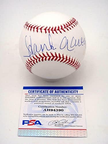 Hank Aaron PSA/DNA מוסמך רשמי חתום MLB בייסבול חתימה אוטומטית - כדורי חתימה