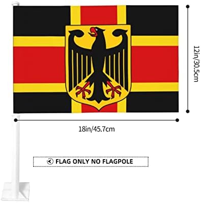 דגל מכונית נשר גרמני 12 × 18 אינץ 'קליפ קליפ באנר רכב תליון רכב רכב קישוט חיצוני