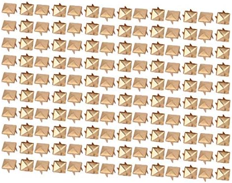 חדש LON0167 200 יחידות 9 ממ נייר בצורת ריבוע טון זהב בראד לראקאפינג DIY מלאכת DIY (200 Stücke 9mm Quadratisch
