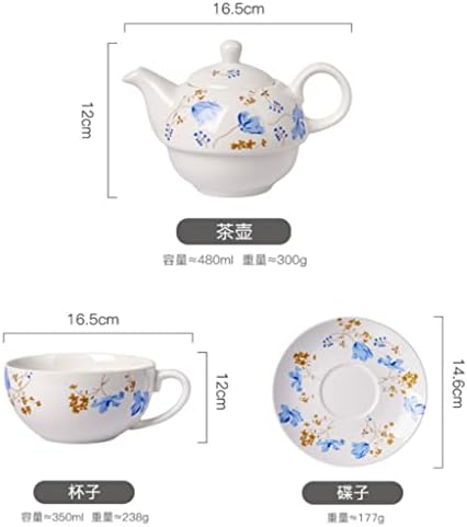 ערכת קרמיקה יצירתית של קוואשנג סט פרח סיר תה אנגלית כוס אנגלית סיר קפה סיר קפה סיר מים
