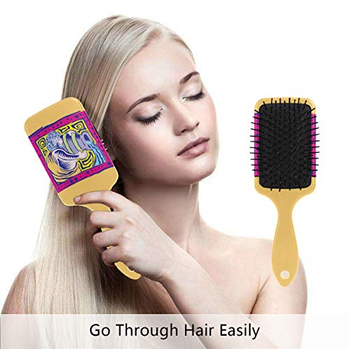 מברשת שיער של כרית אוויר של VIPSK, דלי צבעוני פלסטיק, עיסוי טוב מתאים ומברשת שיער מתנתקת אנטי