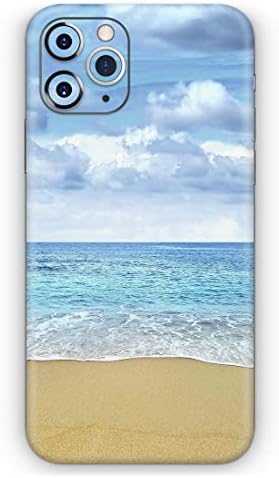 תכנן Skinz Skin Sky Blue Sky and Sea Shore - Designskinz מגן מדבקות ויניל עוטף כיסוי עור תואם ל- Apple iPhone