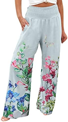 מכנסי עור Miashui נשים מכנסיים מכנסיים רופפים מכנסיים רופפים מכנסיים חוף ארוך פעמון תחתון כותנה מכנסיים מזדמנים
