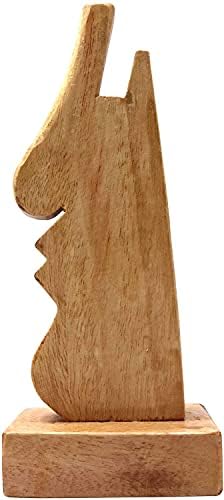 מחזה מחזה עץ בצורת סנטר גנרי, מעמד תצוגה מוזר - 6 אינץ ', משקפי שמש מעמד, אביזר שולחן עבודה