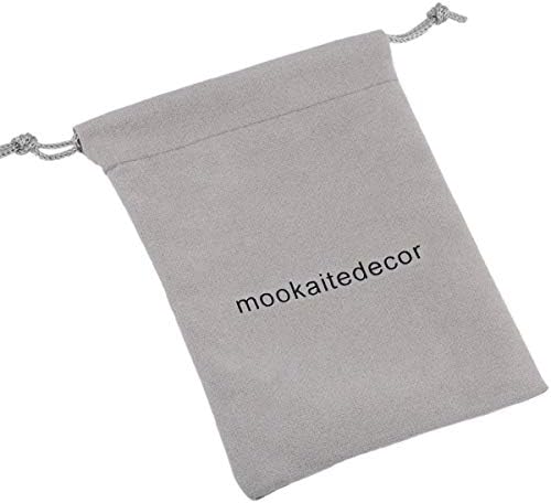 חבילה של Mookaitedecor - 2 פריטים: חבילה של 4 אבן דאגה מעורבת ואבני דאגה 4 חתיכות לאפיס לאזולי אבני צ'אקרה