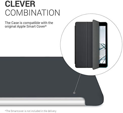מארז KWMobile תואם ל- Apple iPad Mini 5 - כיסוי טבליות שרוול TPU עם ציפוי סיליקון - שחור מט