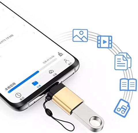 כבל עבור OnePlus N10 - USB Type -C PortChanger, USB Type -C OTG USB מחזיק מפתח נייד ל- OnePlus N10 - Slate
