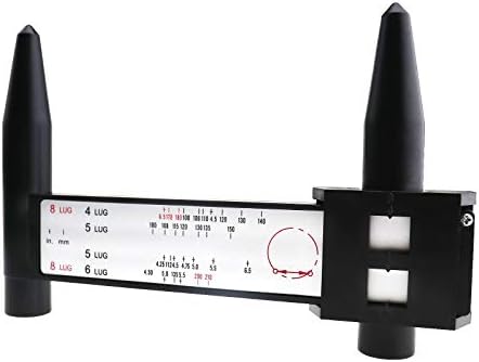 Sing F Ltd אוניברסלי PCD מד סרגל שפה רכב רכב גלגל בורג דפוס מדידת מד מדידת חור 4 5 6 8 LUG