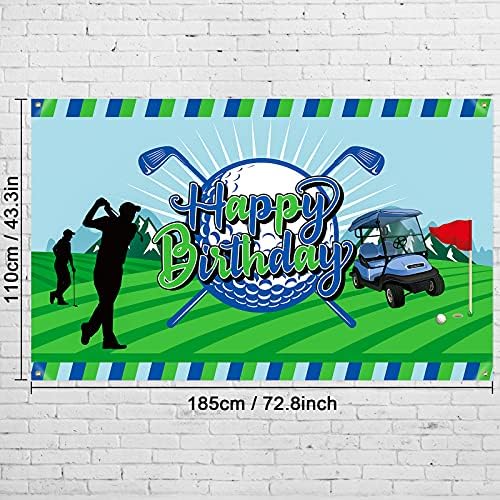 גולף מסיבת יום הולדת קישוט גולף יום הולדת שמח רקע תא צילום באנר צילום רקע עבור גולף ספורט נושאים יום הולדת ספקי