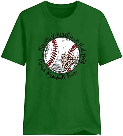 בייסבול בייסבול טש חולצת מכתב הדפס גרפיקה גרפיקה חולצה חמודה חולצה חולצות אימון עם שרוול קצר סטנדרטי