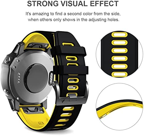שחרור מהיר של Lyvi Silicone מהיר רצועות שעון עבור Garmin Fenix ​​7 7x 7S Smartwatch Easyfit 20 22