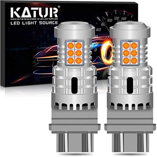 Katur 3157 3057 T25 P27/7W נורות LED נורות סופר בהירות 12 יחידות 3030 ו- 8 יחידות 3020 שבבים קנבוס