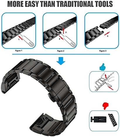 החלפת SDUTIO רצועות צמיד סגסוגת כושר מהיר עבור Garmin Fenix ​​7 7x 6x/6x Pro Watchbands