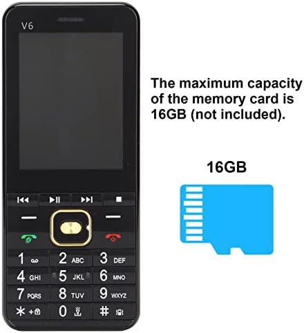 טלפון סלולרי של Hilitand 2G לקשישים, 2.8 אינץ '32MB+32MB טלפון לא נעול זיכרון, טלפון בסיסי בכיר לא נעול עם ארבעה