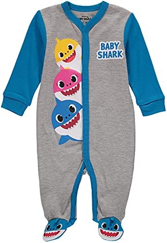 כריש תינוקות בנים תינוקות פיג'מה בגד גוף ישן - פיג'מה תינוקות בגדי תינוקות