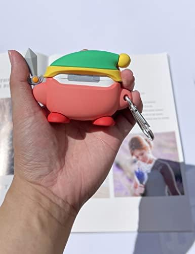 עיצוב מקרה עבור Apple AirPods Pro Case Cartoon מקסים כיסוי סיליקון סיליקון אטום הלם תלת מימד מפלצת חמוד Kawaii