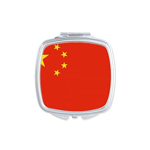 סין לאומי דגל אסיה המדינה מראה נייד קומפקטי כיס איפור כפול צדדי זכוכית