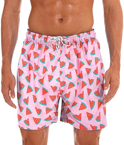 מכנסי אופניים מרופדים לגברים קיץ מובנה רשת כושר נושם פיתוח גוף כיסים מודפסים חוף מכנסיים קצרים
