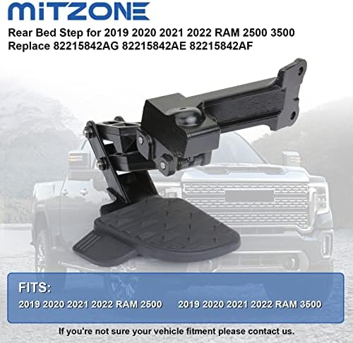 צעד מיטה אחורית של Mitzone לשנת 2019 2020 2021 2022 RAM 2500 3500 החלף 82215842AG 82215842AE 82215842AF