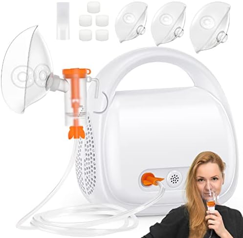 מכונת Nebulizer לילדים ומבוגרים, Jet Nebulizer - מכונת Nebulizer עם צינור, מסכה ופה, מכונת Nebulizer