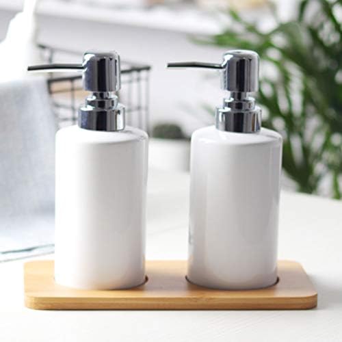 מתקן סבון קרמיקה של המוטון עם משאבה, משאבת סבון יד נוזלית למטבח, מתקן סבון יד נוזלי למילוי חדר אמבטיה