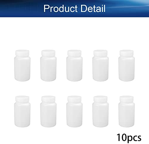 10 יחידות רחב פה פלסטיק בקבוקי 250 מ ל / 8.5 עוז פלסטיק ריק מעבדה בית מוצק נוזל מדגם אחסון