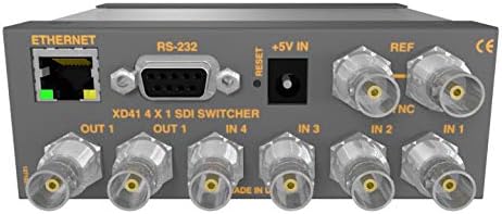 MSC-XD41L 4 קלט 1 פלט נתב וידאו 3G-SDI עם לוח כפתור