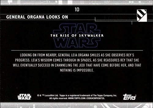 2020 Topps מלחמת הכוכבים עלייה של Skywalker Series 210 Organa General On the Trading Card