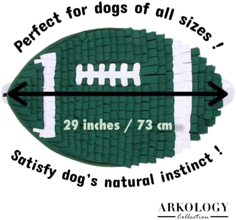 ארקולוגיה אוסף לאנפף מחצלת לכלבים, ירוק כדורגל עיצוב, כלב האף האכלת מחצלת, חיות מחמד אינטראקטיבי
