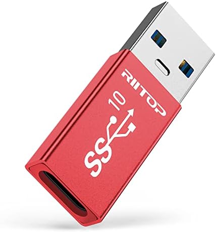 Riitop USB C כבל הרחבה קצר 7.8 אינץ ' + USB A ל- USB C מתאם 10 ג'יגה -ביט לשנייה