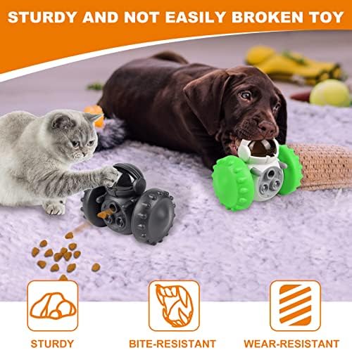 כלב לטפל צעצוע לכלבים קטנים, קייסאטק אינטראקטיבי לחיות מחמד מזון מתקן פאזל צעצועי לטפל מחלק חתול איטי מזין