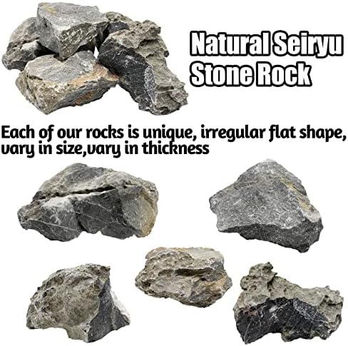 אבן אקווריום טבעית פינוונבי סלעים ניטרליים מארזי זוחלים ואקווסקייפ 4.5 פאונד אבן סיריו טבעית
