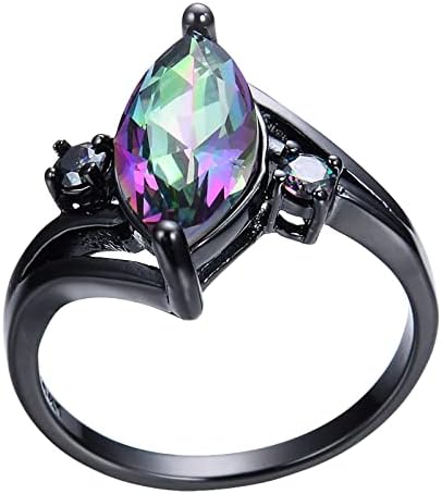 שלג דרקון טבעת זירקון רטרו צבעוני תכשיטי טבעת טבעת נצח חתונה טבעת מגניב טבעות לגברים