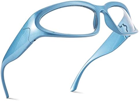 משקפיים ללא מרשם עדשות ברורות לנשים גברים אופנה משקפיים 2 קראט לעטוף סביב משקפי מסגרת