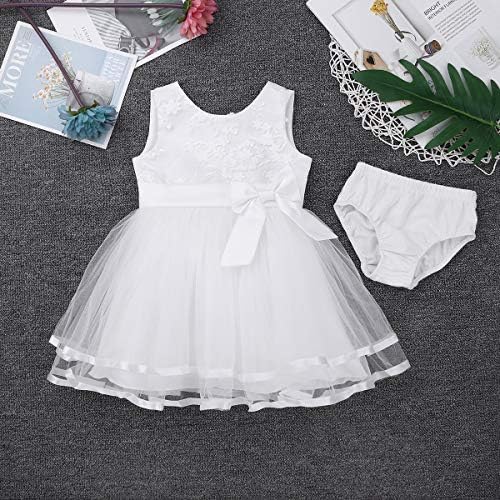 תינוקות תינוקות תינוקות שמלת פרח שמלת טבילה לבנה שמלת הטבילה ילדים פרוע תחרה תחרה שמלת מסיבת חתונה שמלות כדור