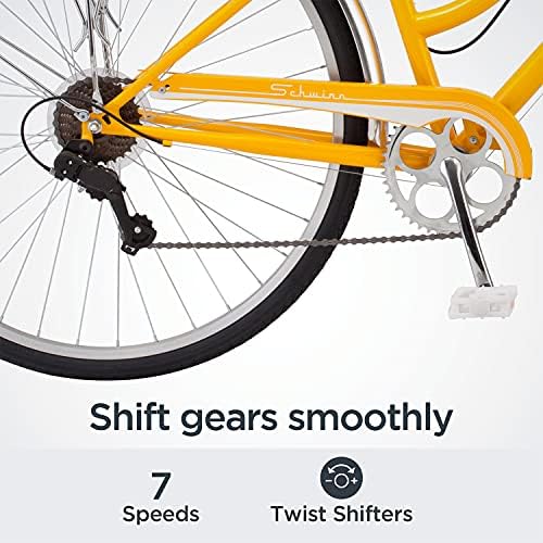 סיירת היברידית בסגנון רטרו של אופניים למבוגרים שווין וויפארר, אפשרות מסגרת צעד-על או צעד-דרך, מערכת הנעה