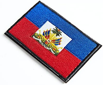 STIDSDS 2 חבילות הדגל הדגל של האיטי הדגלים האיטי טלאים רקומים דגלי הדגלים טקטי טקטי צבאי לקישוטים לתרמילים