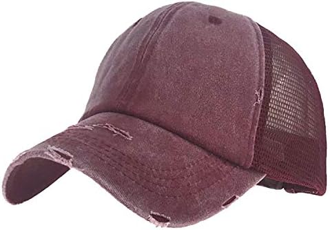 בציר שטף כותנה רשת בייסבול כובע במצוקה כותנה אבא כובע בייסבול כובע יוניסקס מתכוונן פולו נהג