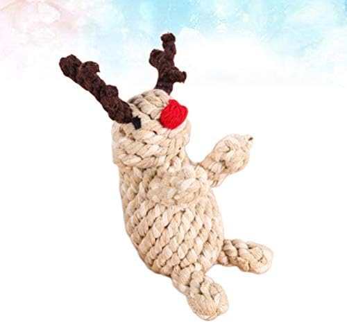 ABOOFAN חג המולד איילים צורת כלב צעצוע כלב מקסים לעיסת צעצועים לחיות מחמד כלב כלב כלבי נשיכה צעצועי חיות
