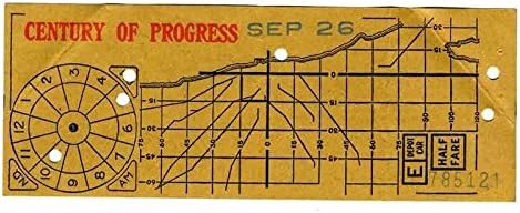 יריד העולם של שיקגו 1933 המאה של כרטיס השטח של התקדמות