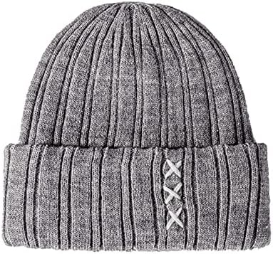 חורף חיצוני יוניסקס אופנה סרוגה מזדמנת סרוג כובע חם כובע צמר כובעי בייסבול