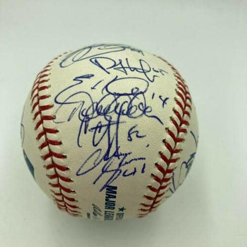 2009 בניו יורק ינקיס סדרה העולמית אלופת אלופות חתמה על בייסבול דרק ג'טר פסא - כדורי בייסבול חתימה