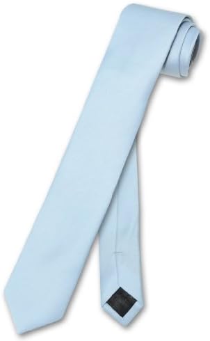 וזוביו נאפולי צר עניבה סקיני תינוק כחול צבע גברים של דק 2.5 צוואר עניבה