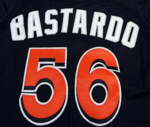 2012-13 Miami Marlins Bastardo 56 משחק הונפק Black Jersey St BP 48 DP18413 - משחק משומש גופיות MLB