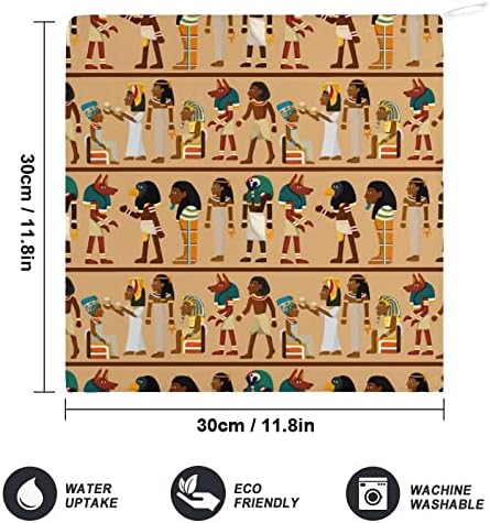 מצרים פרעה דפוס תליית יד מגבות עם תליית לולאה יד יבש מגבות סופג רך אניצים לבית אמבטיה מלון