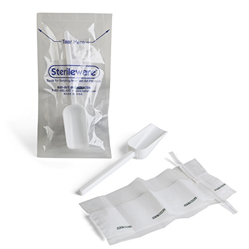 SP Bel-Art Sterileware Scoop An 'Sampler; 60 מל, פלסטיק סטרילי, אטום בנפרד